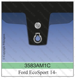 Ветровое стекло на FORD ECOSPORT B515 5RGR (ONLY FOR EUROPEAN VERSION)